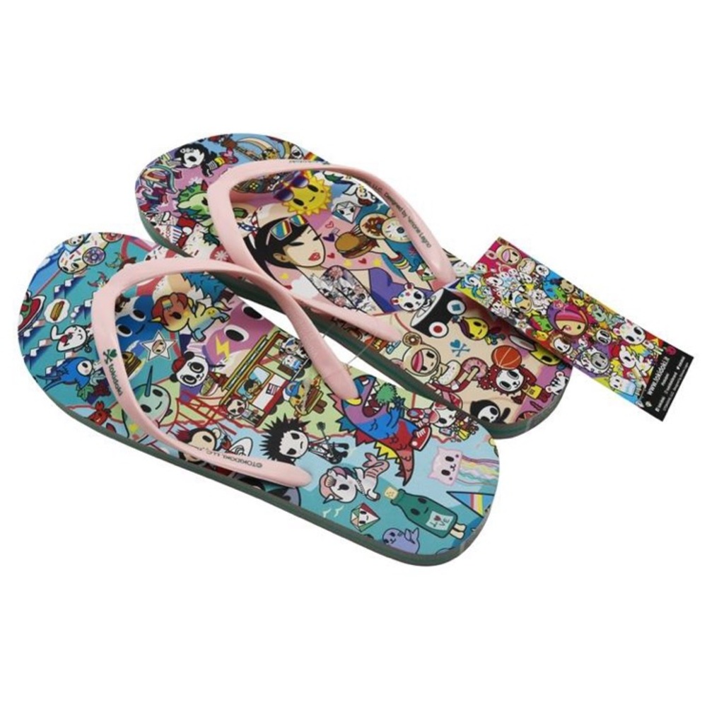 NWT Tokidoki California Dreamin' Women's Flip Flop Sandals